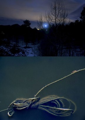 Blue moon and thread