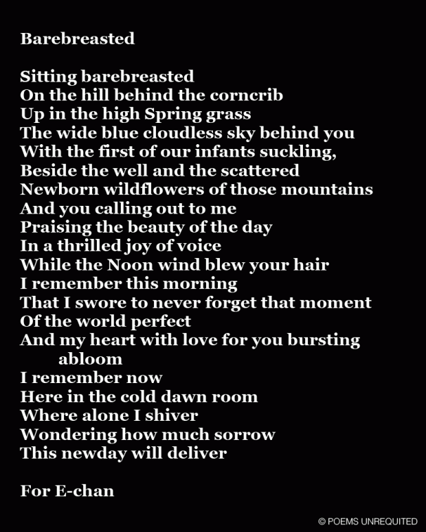 Poems Unrequited Barebreasted